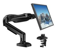 Support Ecran PC, Bras pour Écran PC Rotatif à 360° pour Écrans Incurvés de 13 à 32 Pouces, Support de Moniteur à Ressort
