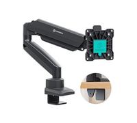 Support Ecran PC Bureau 13-32 Pouces, Pied Ecran PC jusqu'à 10 kg, Porte Ecran PC Inclinable Pivotant VESA 75x75 - 100x100, G80-B Noir