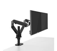 Support Ecran PC Bureau 17-32 pouces double bras de montage for moniteur LCD support de moniteur en aluminium à mouvement complet bras de moniteur à ressort à gaz réglable charge 2-8kg chacun Bras de