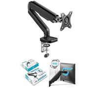 SUPPORT ECRAN PC Ergonomique Standard incurvé Support de Moniteur de bureau 2 écrans 17-32 " 75x75 / 100x100 Mouvement Intégral