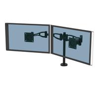 Fellowes Bras porte-écran Vista Double articulé, pince pour bureau, noir – Professional Series