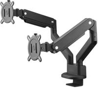 Support écran PC ONE FOR ALL Dual Arm noir 13-35 pouces Orientable et
