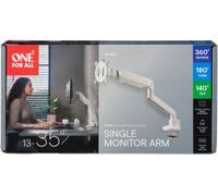 Support écran PC ONE FOR ALL Single Arm blanc 13- 35 pouces Orientabl
