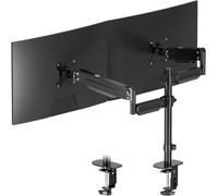 Support Ecran PC pour écran LCD LED 13-32 Pouces jusqu'à 10 kg, Support Écran PC, Bras Ecran inclinable et pivotant réglable en Hauteur pour Le Bureau, Max.VESA 100x100mm