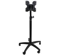 Support Ecran PC Support de moniteur chariot mobile for écran LCD LED 14"-32", support de moniteur réglable en hauteur, support de moniteur unique sur pied, peut supporter jusqu'à 44,0 lb Bras de Moni