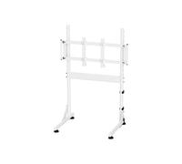Support écran simulation Oplite NitroKart Monitor Stand V2 Blanc réglable en hauteur, base stable avec patins caoutchouc, montage frontal pour écran