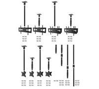 Maclean Support plafond pour écran TV pivotant 360°
