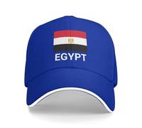 Support Égypte Drapeau Chapeau Égyptiens Casquettes pour hommes et femmes I Stand avec casquette de baseball égyptienne chapeaux de camionneur, bleu, Taille unique