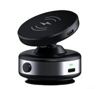 Support électrique à ventouse Ph Support réglable et pliable avec forte adhérence pour voiture, douche, miroir - Construction en alliage d'aluminium, compatible avec les modèles iPh 12 à 16