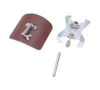 Support élégant de guitare à pince avec base non astucieuse Accessoires de construction en métal Parfait pour les musiciens Présentant le calme café marron élégant