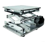 Support élévateur de laboratoire 150 x 150 mm en acier inoxydable - Plate-forme réglable à profil bas pour équipement de laboratoire de chimie - Très résistant (150 x 150 x 260 mm)