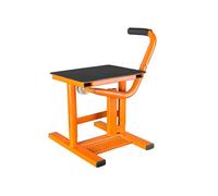 Support élévateur de moto robuste de 180 kg, manivelle réglable avec plate-forme en caoutchouc antidérapant pour réparation et nettoyage - Construction en acier, parfait pour une utilisation Gara