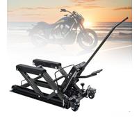 Support élévateur hydraulique pour moto - Palan à pied avec 3 roues Heavy-Du Table de Réparation pour ATV UTV Quad - Capacité de 680 kg Parfait pour Ga et Mécanique