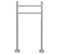 vidaXL Support pour boîte aux lettres 50354 en acier inoxydable