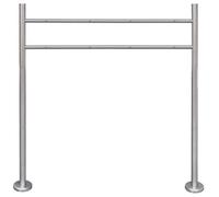 vidaXL Support 50355 G en acier inoxydable pour double boîte aux lettres