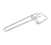 Support en acier inoxydable pour grille de barbecue avec installation facile et poignée amovible pour une utilisation avec des grilles et des grilles de four sur les barbecues à charbon de bois