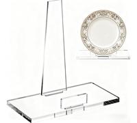 Support en acrylique transparent pour affichage de table à la maison, au bureau, à la galerie ou à un événement avec une stabilité fiable