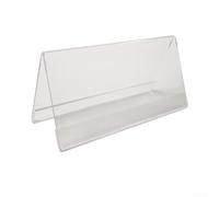 Support en acrylique transparent pour mini étiquette pour affichage de signalisation, utilisation au bureau, conférence, hôtel, vente au détail (6 x 4 cm)