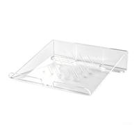 Support en acrylique transparent pour ordinateur portable de 11 à 17 pouces, rehausseur ventilé portable, réglage ergonomique de la hauteur