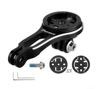 Support en alliage d'aluminium pour chronomètre de vélo pour Garmin pour Bryton pour Wahoo, pour ordinateur de vélo avec 3 bases, support de vélo stable, noir (01)