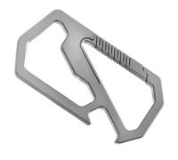 Support en alliage métallique avec décapsuleur de poche à suspendre à la taille - Porte-clés d'extérieur - Accessoires de porte-clés anti-perte - Mousqueton anti-perte - Boucles de suspension à la