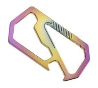Support en alliage métallique avec décapsuleur de poche à suspendre à la taille - Porte-clés d'extérieur - Accessoires de porte-clés anti-perte - Mousqueton anti-perte - Boucles de suspension à la