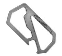 Support en alliage métallique avec décapsuleur de poche à suspendre à la taille - Porte-clés d'extérieur - Accessoires de porte-clés anti-perte - Mousqueton anti-perte - Boucles de suspension à la