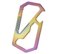 Support en alliage métallique avec décapsuleur de poche à suspendre à la taille - Porte-clés d'extérieur - Accessoires de porte-clés anti-perte - Mousqueton anti-perte - Boucles de suspension à la