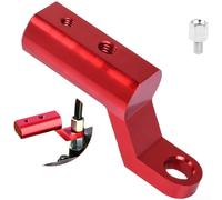 Support en aluminium CNC conçu pour rétroviseur de scooter électrique et montage simultané de supports de téléphone et lumières LED (rouge)