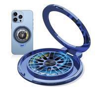 Support en anneau pour téléphone portable - Soulage le stress - Spinner rotatif - Support de téléphone portable réglable - Accessoire de téléphone portable - Bleu