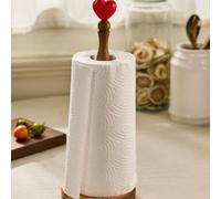 Support en bois d'acacia en forme de cœur pour boîte à mouchoirs - Porte-rouleau de cuisine polyvalent pour film plastique, essuie-tout, rangement décoratif pour le comptoir 1PC-porte-mouchoirsbois