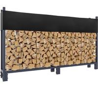 Support en bois Martin L avec bâche ~ 25x200x115 cm, acier anthracite