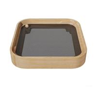 Support en bois massif pour Mac, base élévatrice naturelle avec design de refroidissement élevé, organisateur d'étagère de bureau anti-poussière pour bureau à domicile, support de support d'ordinateur
