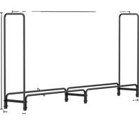 Support en bois, poids lourd, porte-journal en métal, noir 8ft