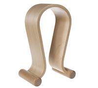Support casque de bureau en bois Chêne Design moderne