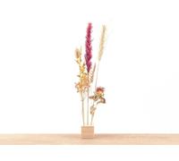 Support en bois pour fleurs séchées - S - Fleurs et Herbes + Arrangement floral séché