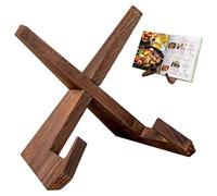 Support en bois pour livre de cuisine, support en forme de croix en forme de L, robuste pour salon, cuisine