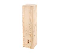 Support en Bois pour Objets Décoratifs, Colonne Décorative Rustique Vintage À Personnaliser, Socle Stable Et Durable, À Peindre Ou Vernir Selon Vos Envies, Bois Naturel, 75x20x20 Cm