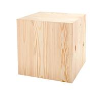 Support En Bois Pour Objets Décoratifs, Colonne Décorative Rustique Vintage À Personnaliser, Socle Stable Et Durable, À Peindre Ou Vernir Selon Vos Envies, Bois Naturel, 30x30x30 Cm