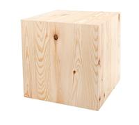 Support en Bois pour Objets Décoratifs, Colonne Décorative Rustique Vintage À Personnaliser, Socle Stable Et Durable, À Peindre Ou Vernir Selon Vos Envies, Bois Naturel, 40x40x40 Cm