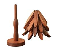 Support en Bois pour Plat Chaud Set de Table Isolant en Bois
