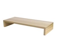 Support en bois - SONEW - Écran d'ordinateur - Universel - 50x20x7,6 cm - Blanc violacé