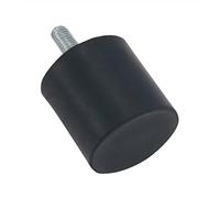 Support en caoutchouc anti-vibration, Supports en caoutchouc for amortisseurs de vibrations cylindriques avec goujon, filetage M6, plusieurs tailles(M6 25x15mm)