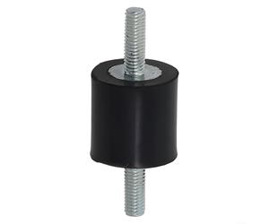 Support en caoutchouc anti-vibrations pour isolateur de goujons M3 M5 pour machine à souder, pompe, climatiseur, réduction du bruit, design stable galvanisé (M5 x 15 mm (20 mm x 20 mm)