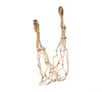 Support en corde de coton, pour panier de rangement de salle de bain, porte-serviettes en macramé, organiseur de magazines en maille suspendue, pour la cuisine sous l'armoire (marron)