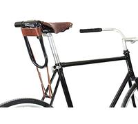 Support en cuir pour antivols en U Kryptonite pour vélos - Se fixe aux rails du siège U-Lock - Cuir Marron