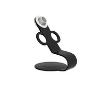 Support en fer antidérapant pour sèche-cheveux offrant une stabilité sur l'extérieur lisse, idéal pour les ménages avec des enfants