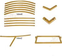 Support en forme d'arc de coeur, cadre métallique, design durable, or, 2m*2m
