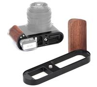 Support en forme de L pour Leica Q2 (sans Arca Swiss) - Poignée latérale en bois véritable, accès rapide à la batterie, accès complet aux fonctions, base en aluminium CNC de qualité supérieure (noyer)