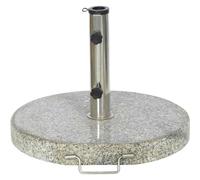 Support En Granit Rond De 30 Kg Avec Poignée Et Roulettes Pour Parasol De Jardin